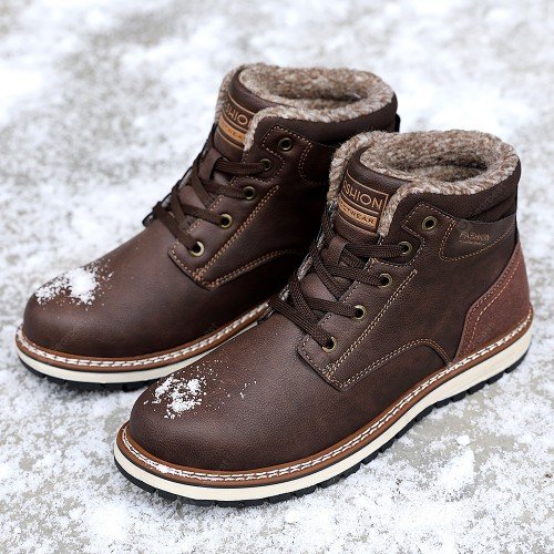 Fashion Men Winter Snow Boots Warm Boots Snow Work Shoes Outdoor Snow Boots