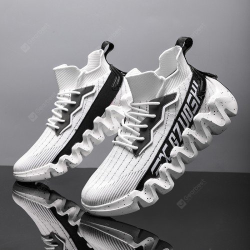 Men Cushioning Platform Sports Shoes Big Size Fashion Breathable Running Socks