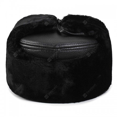 Male Plus Velvet Warm Bomber Hat Fashion Furry Cap Ear Protection